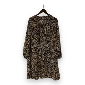 Chicos animal print flowy dress size M (Chicos 1)